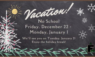 FASD Holiday Break Schedule