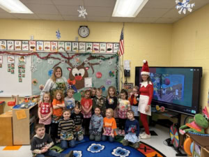 Shown in the picture are: First row, left to right: Jeremiah Palmer, Liam McDaniel, John-Luke Weister, Gavin Whalen, Savannah Schlemmer, Benjamin Martinez. Second row, left to right: Alanna Sharp, Xander Bole,  Wyatt Fraser, Avaleigh Kirkwood, Cooper DeLay, Hudson Weister, Olivia Walker, Ava Rossey, Jameson Means